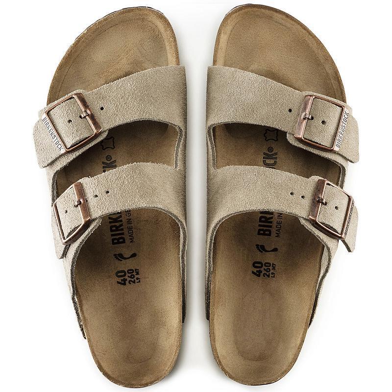 Birkenstock Ruskind Læder Arizona Dame Brune | DK 62EBC